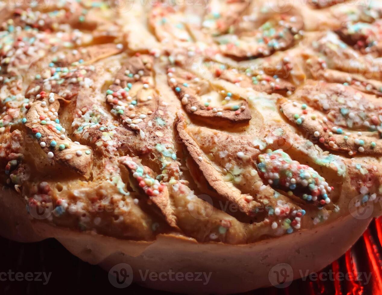 Homemade apple pie photo