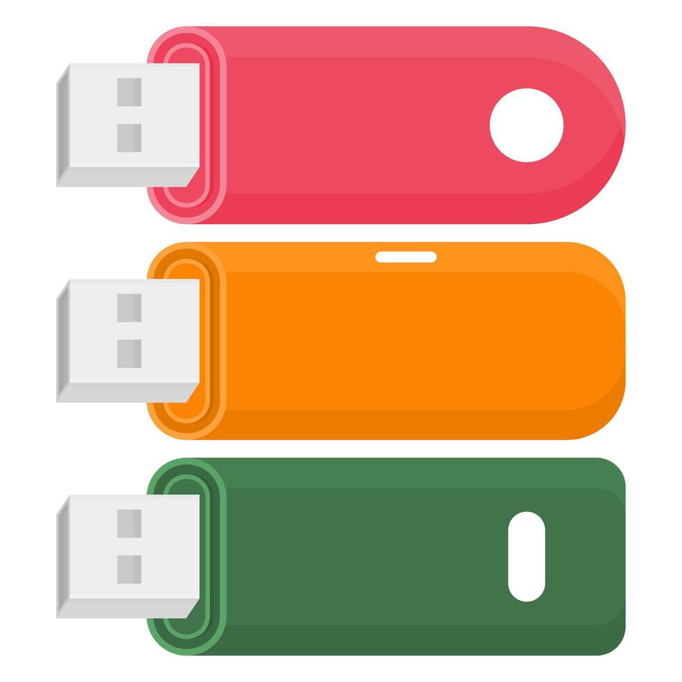 USB Flash disk Data Transfer . Portable Storage Flash disk. USB File Storage. vector