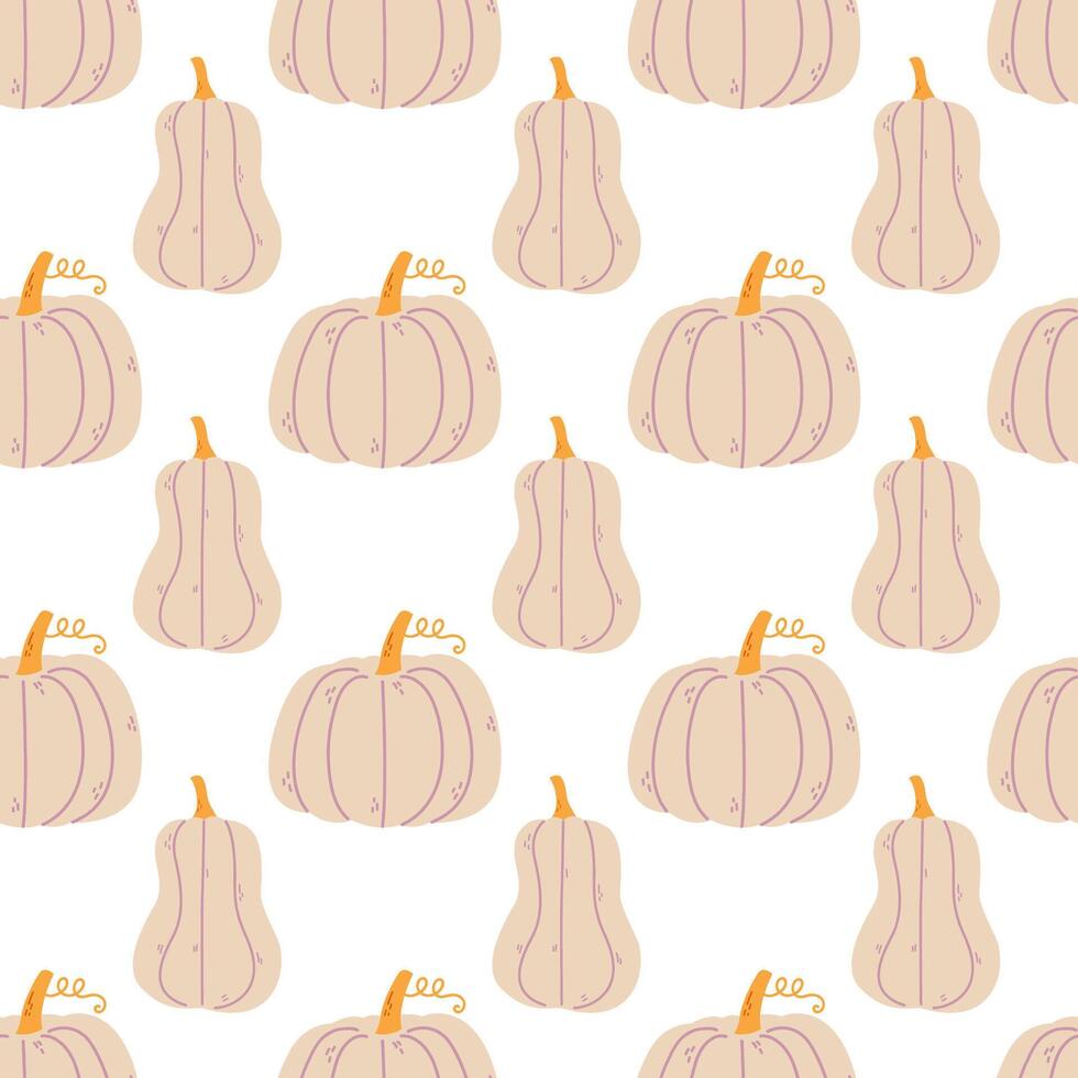 a pattern with pumpkins vector