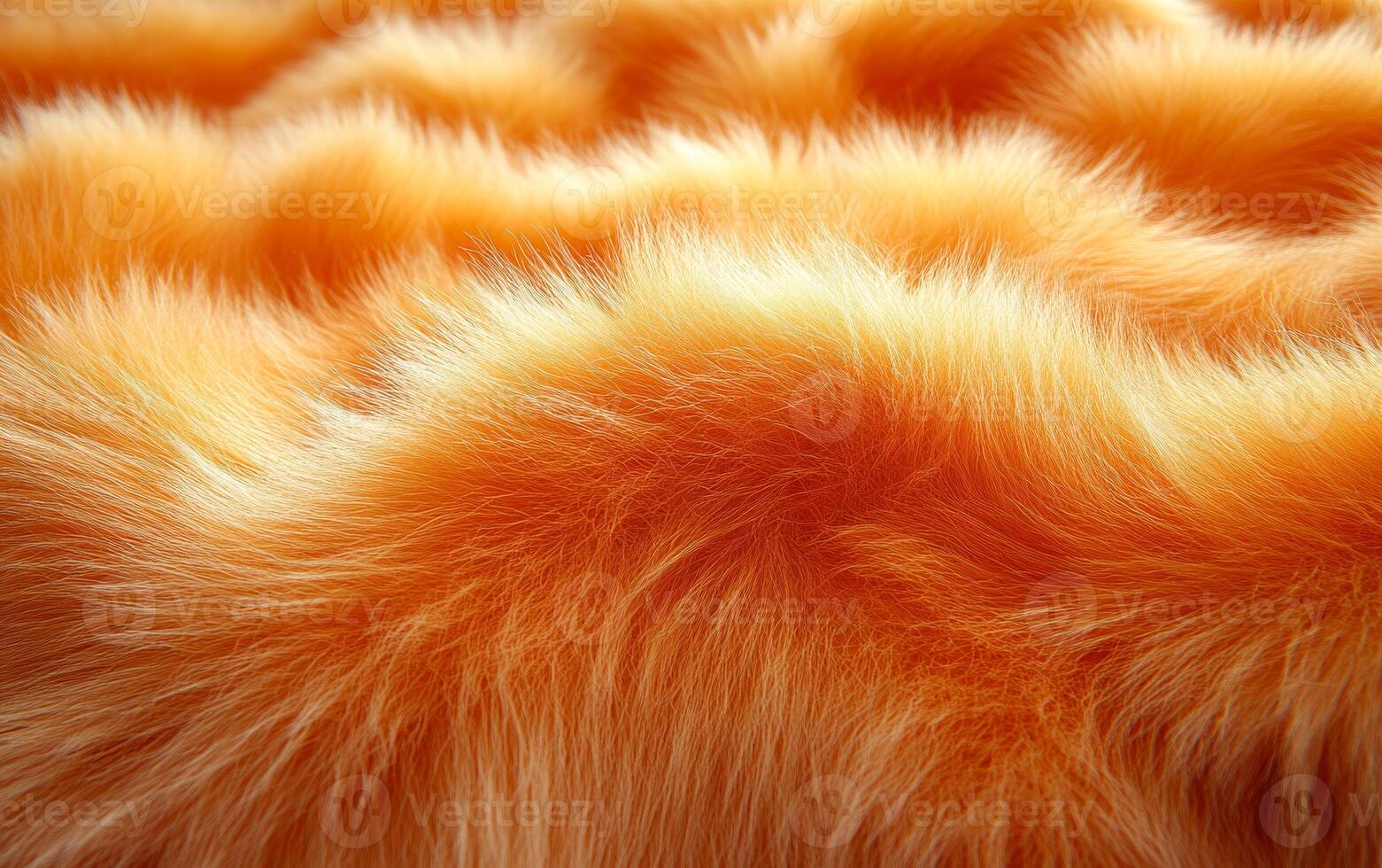 The fur is orange and has a lot of texture. It looks like it's from a cat photo