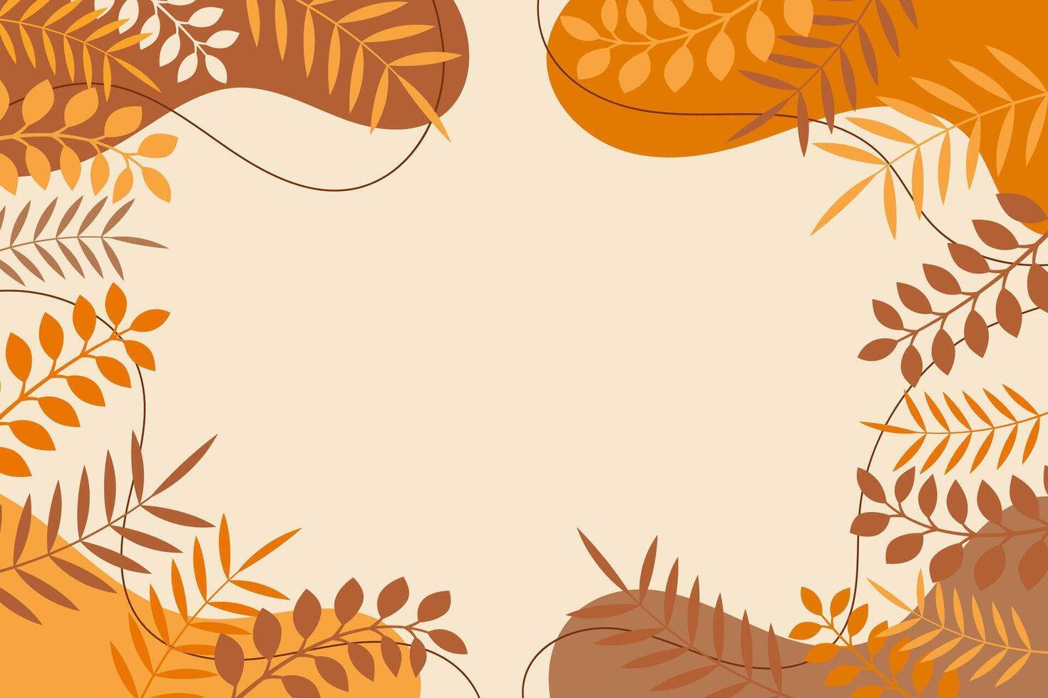 Autumn leaves background abstract background vector