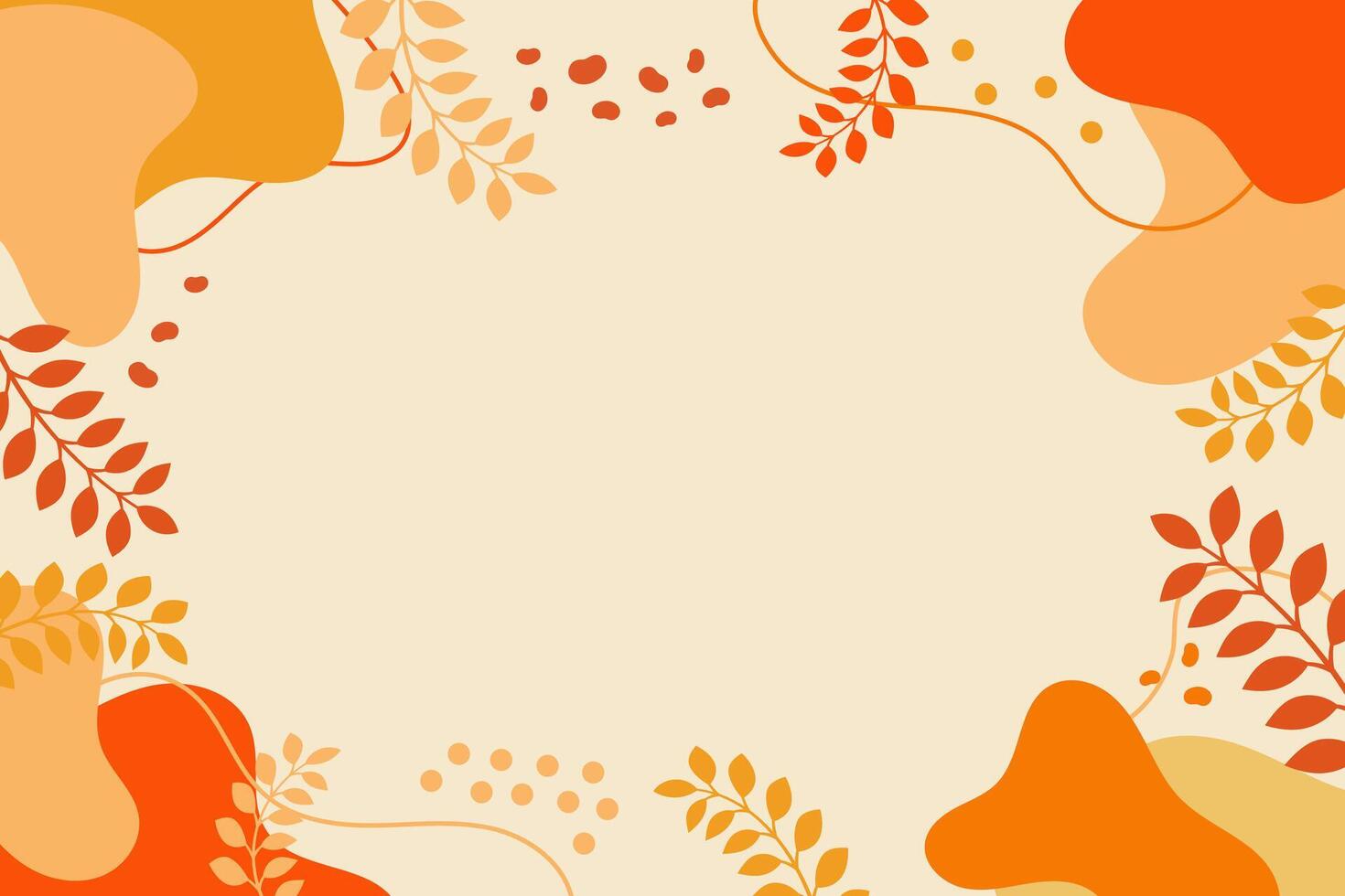 Autumn leaf background abstract background design vector