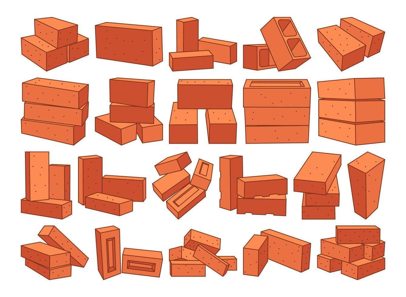 Building Material Bricks Illustartion vector