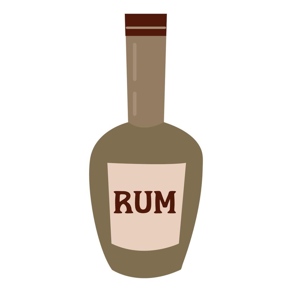 Wild West. Rum white background, isolate vector