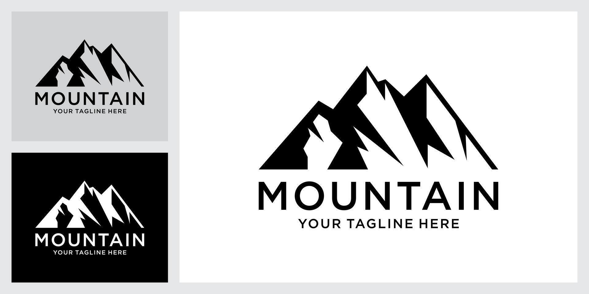 Mountain logo design template. Mountain logo. Mountain symbol. vector