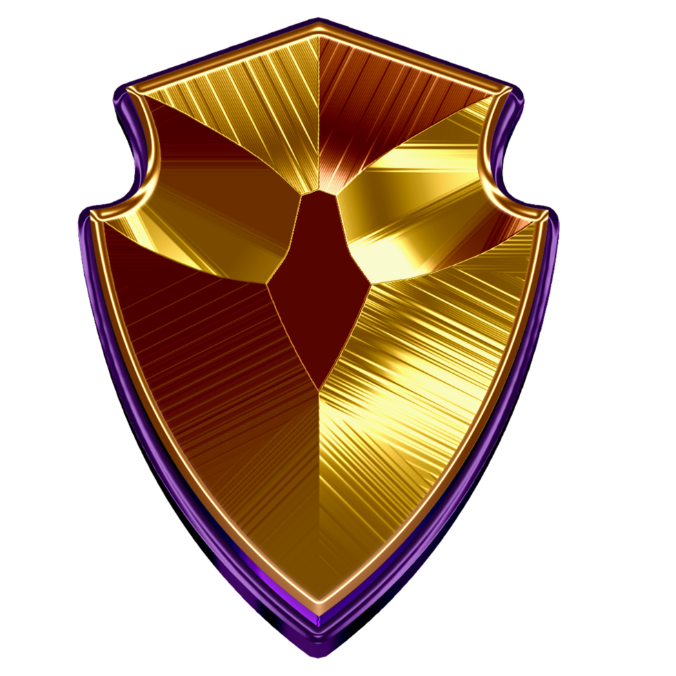 Golden Shield Badge png