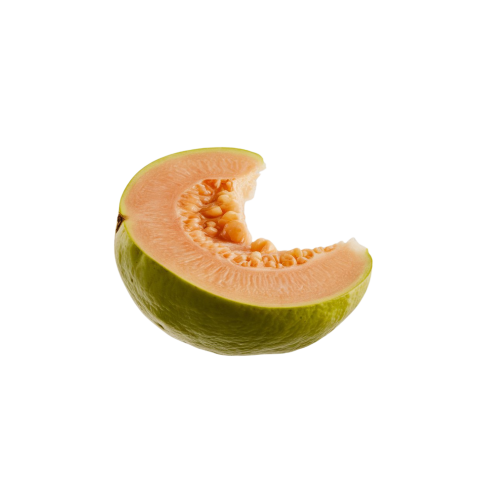 Guava slices photographed on a transparent surface png