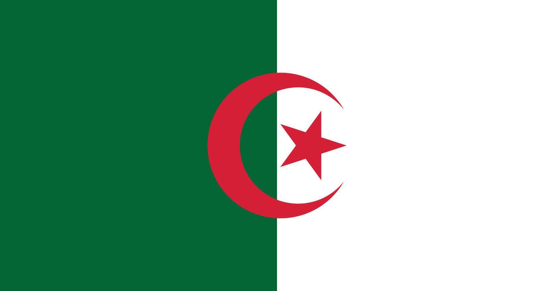 Algeria Flag Illustration vector