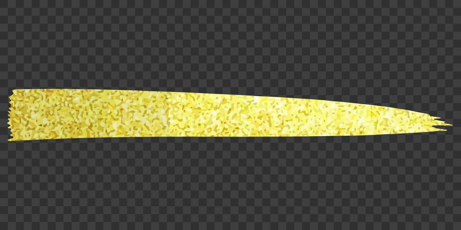 Golden brush stroke. Luxury background or brush stroke with golden glitter vector
