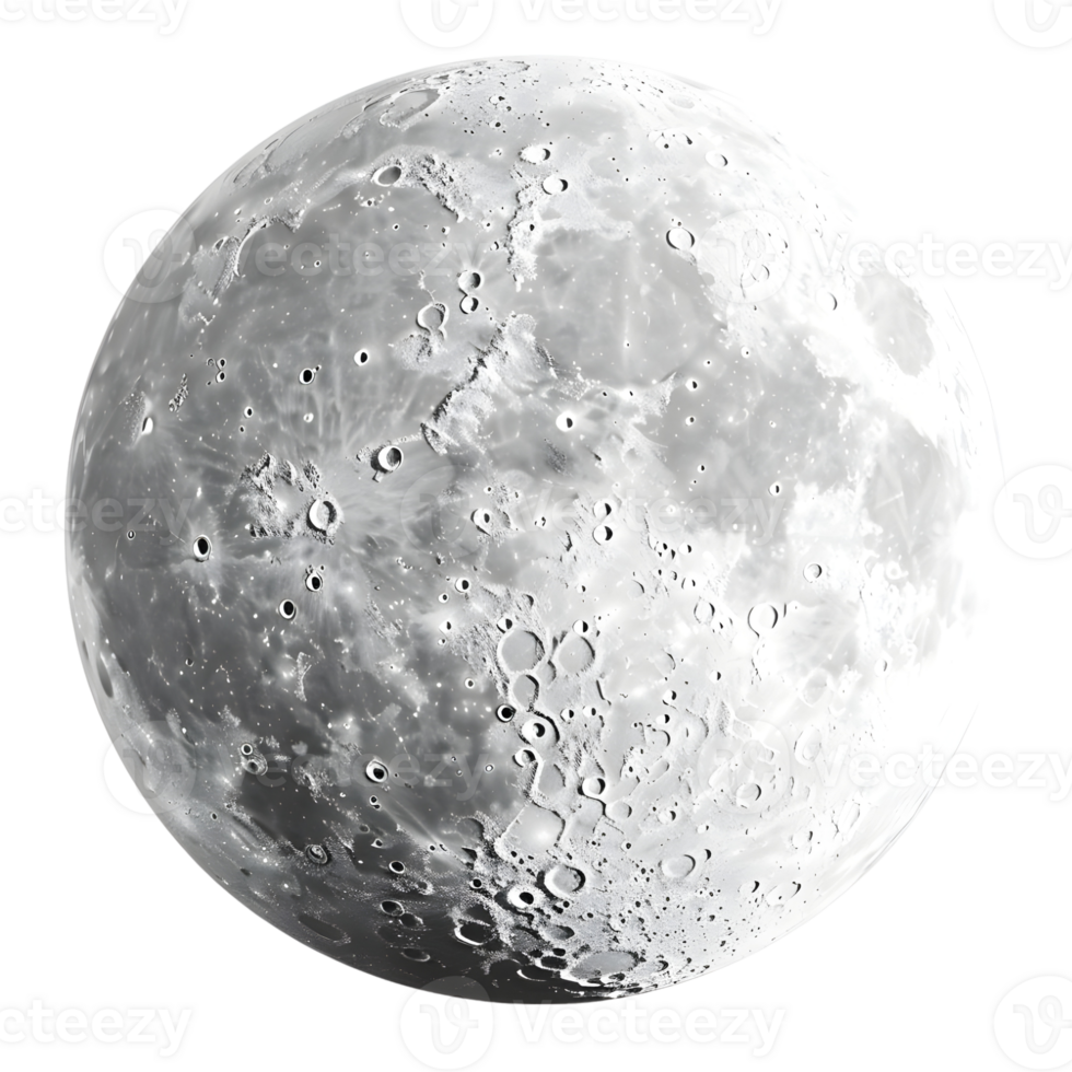 Full Moon Isolated on Transparent Background png