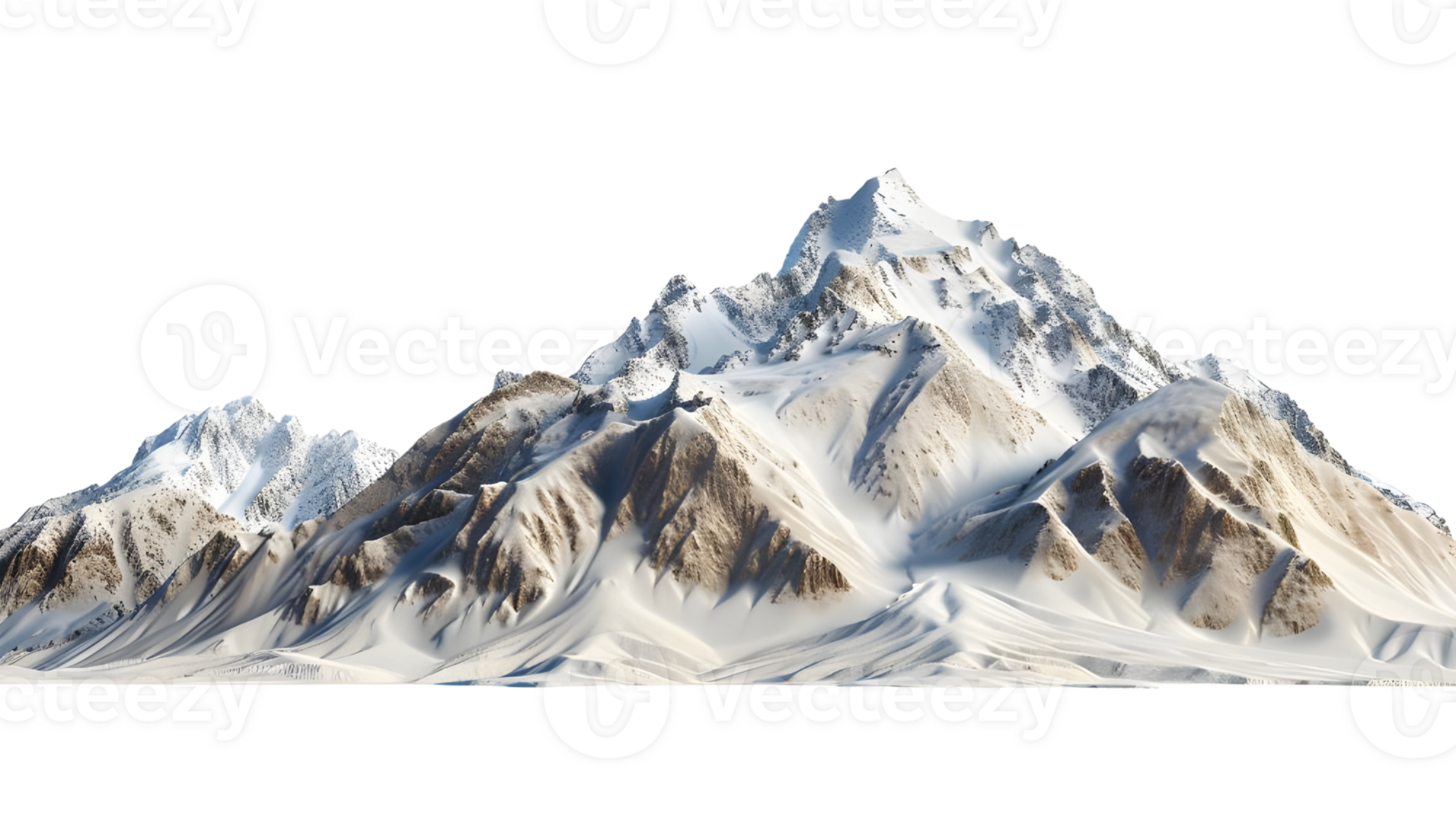 Mountain Range Isolated on Transparent Background png