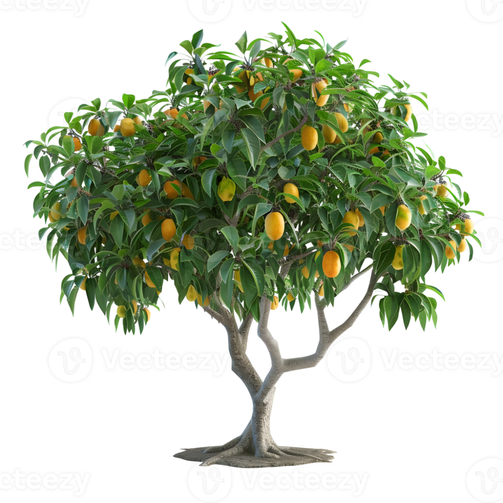 Mangoe Tree Isolated on transparent background png