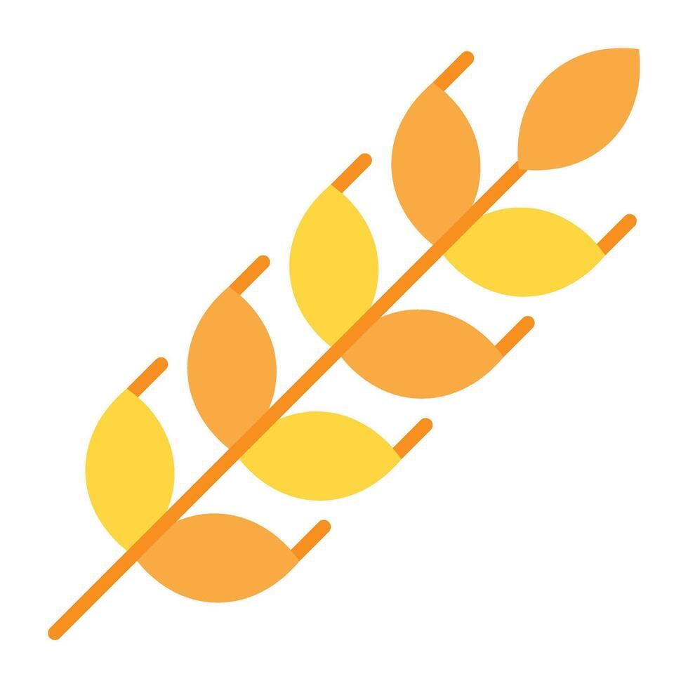 Grain Flat Icon Design vector
