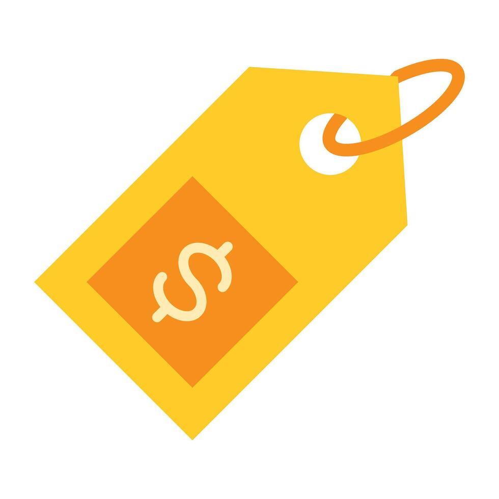Price Tag Flat Icon Design vector