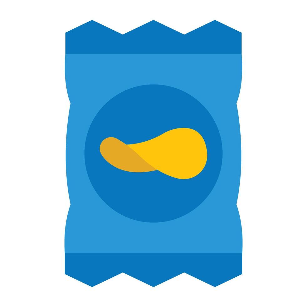 Crisps Flat Icon Design vector
