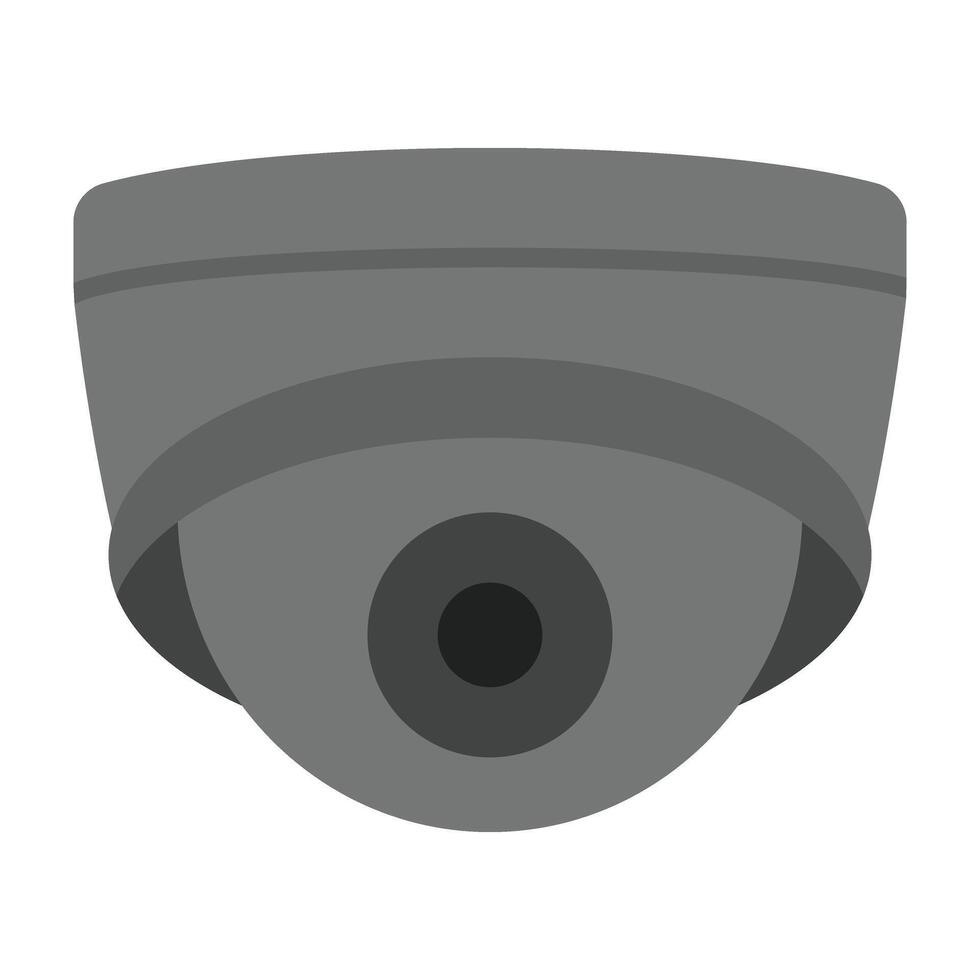 Security Camera Flat Icon Design vector