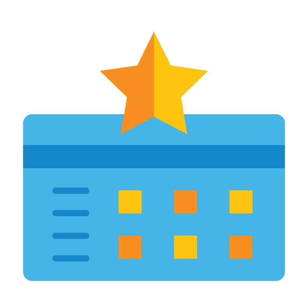 Loyalty Card Flat Icon Design vector