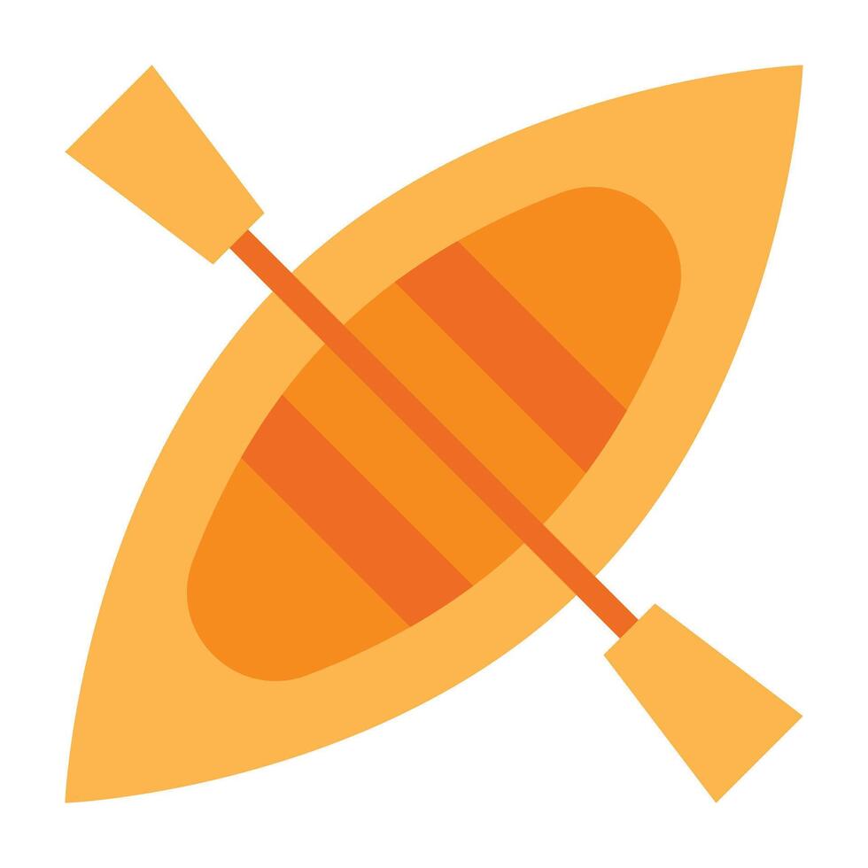 Dinghy Flat Icon Design vector
