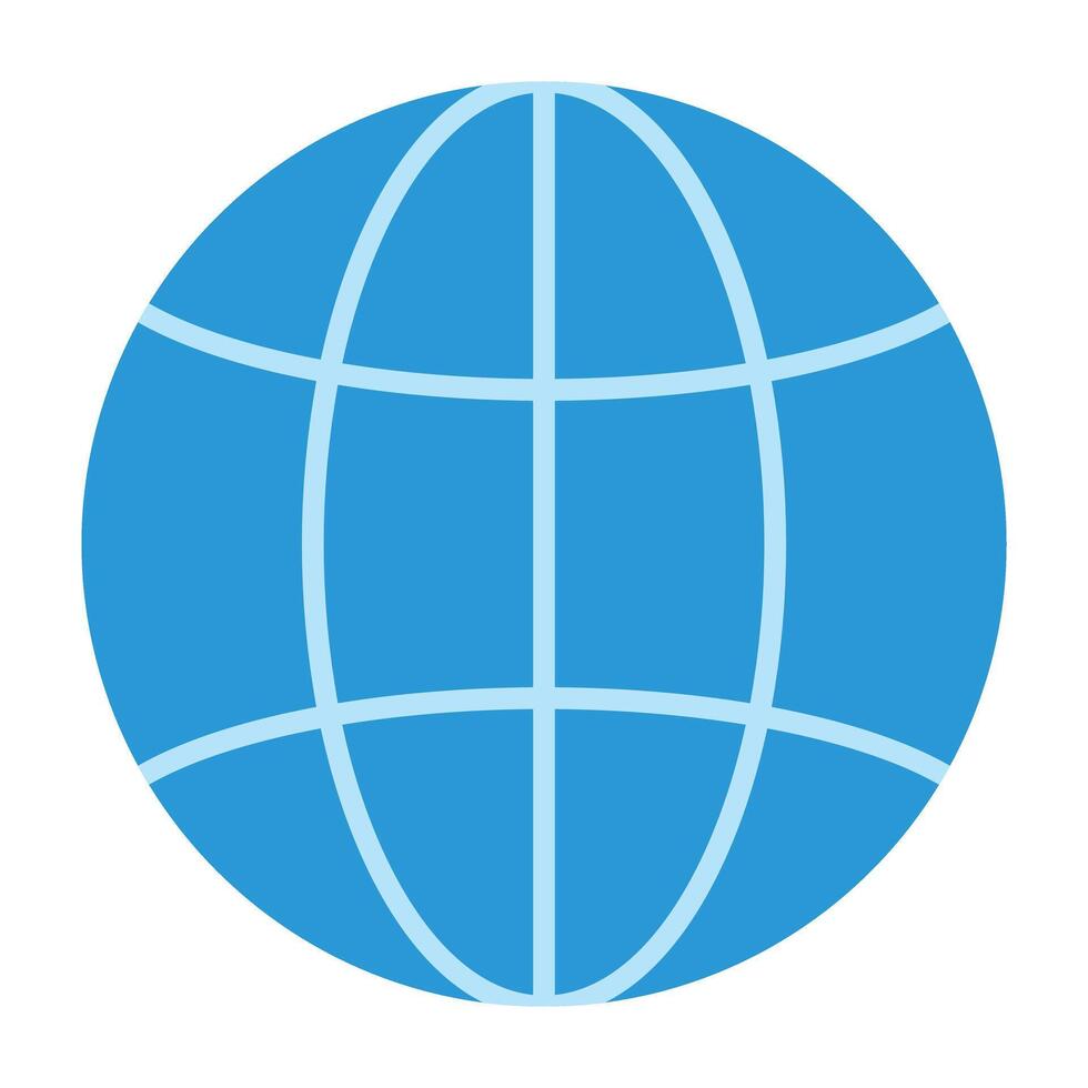 Globe Line Icon Design vector