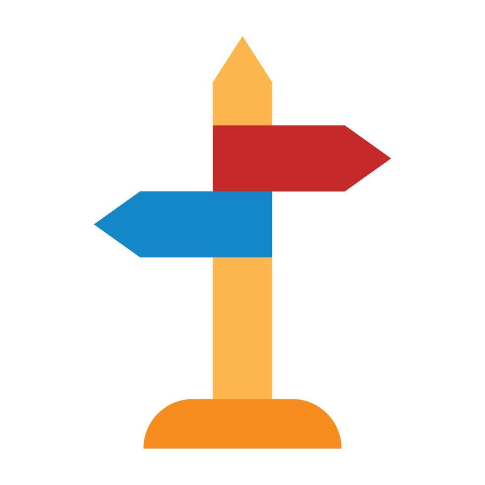 Direction Line Icon Design vector