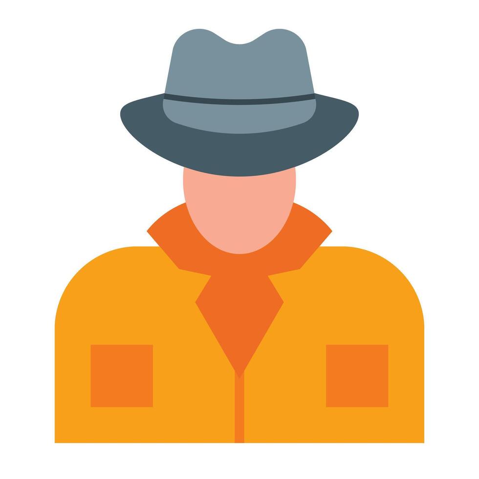 Informant Flat Icon Design vector