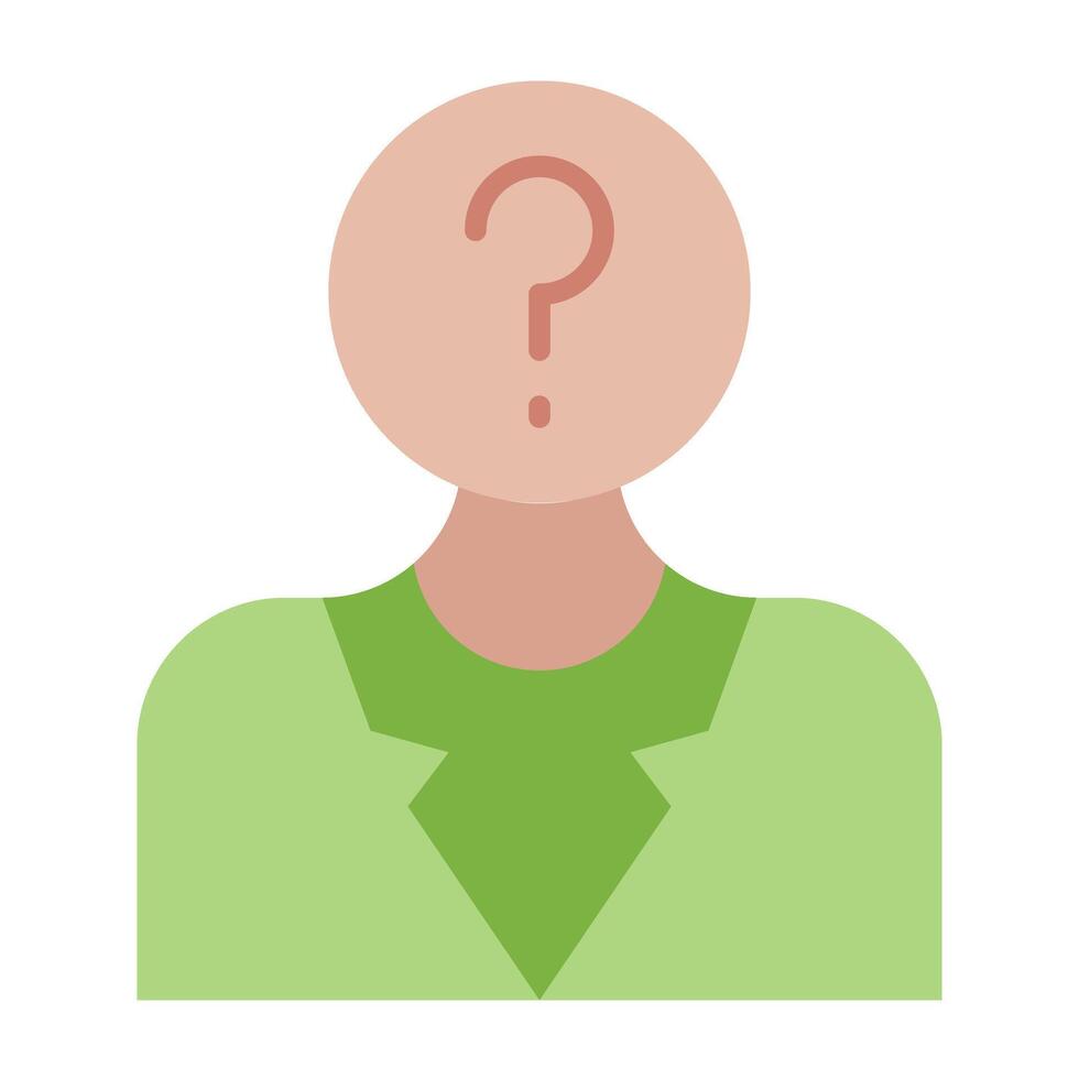 Missing Flat Icon Design vector