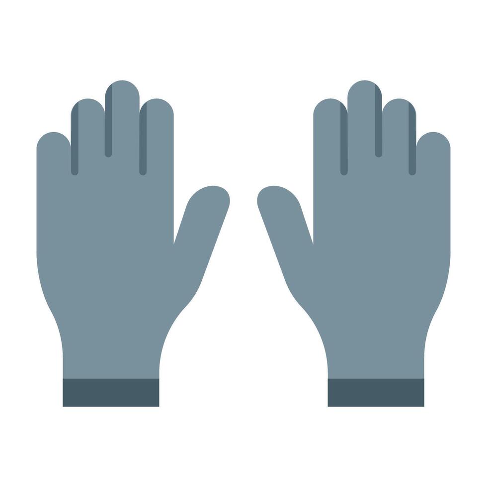 Gloves Flat Icon Design vector