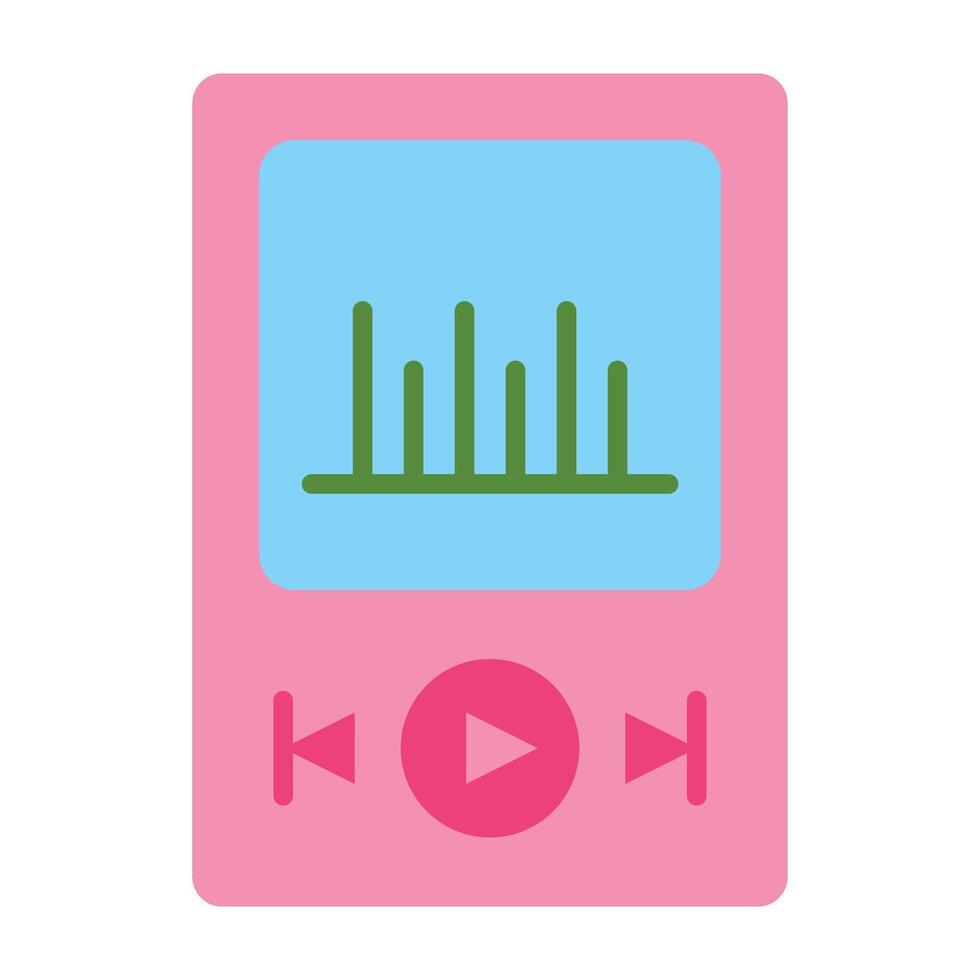 Music Player Line Icon Design vector