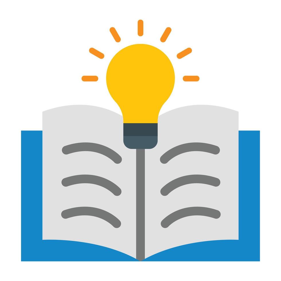 Learn Flat Icon Design vector