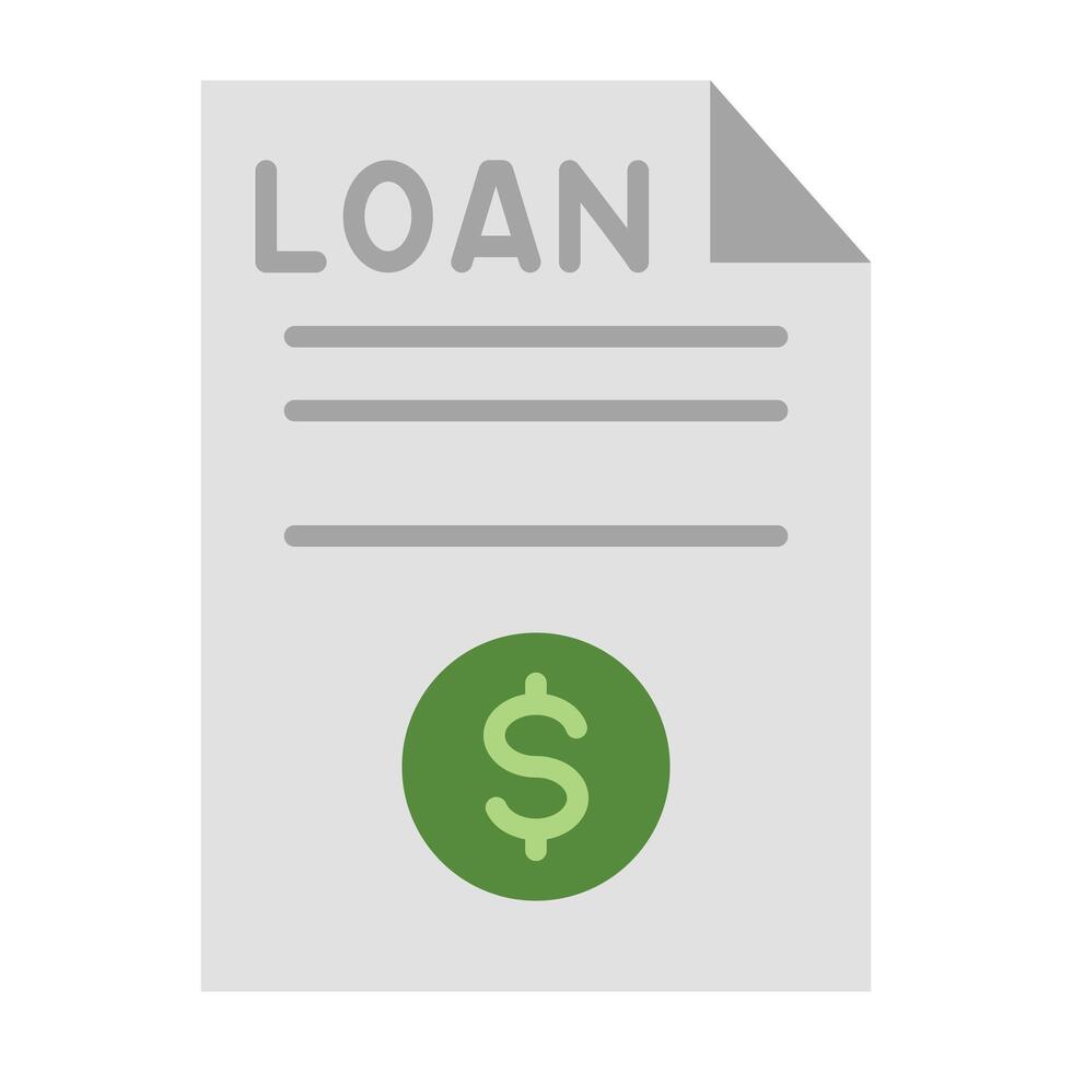 Loan Line Icon Design vector