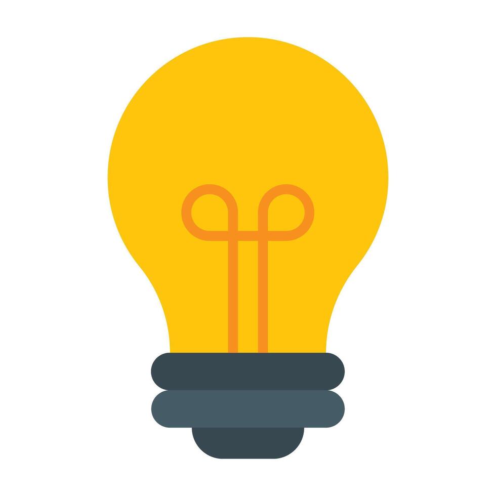 Bulb Line Icon Design vector