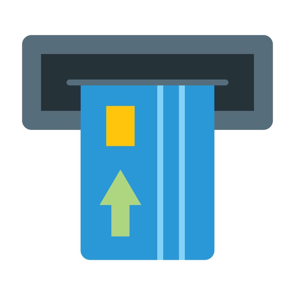 Insert Card Line Icon Design vector