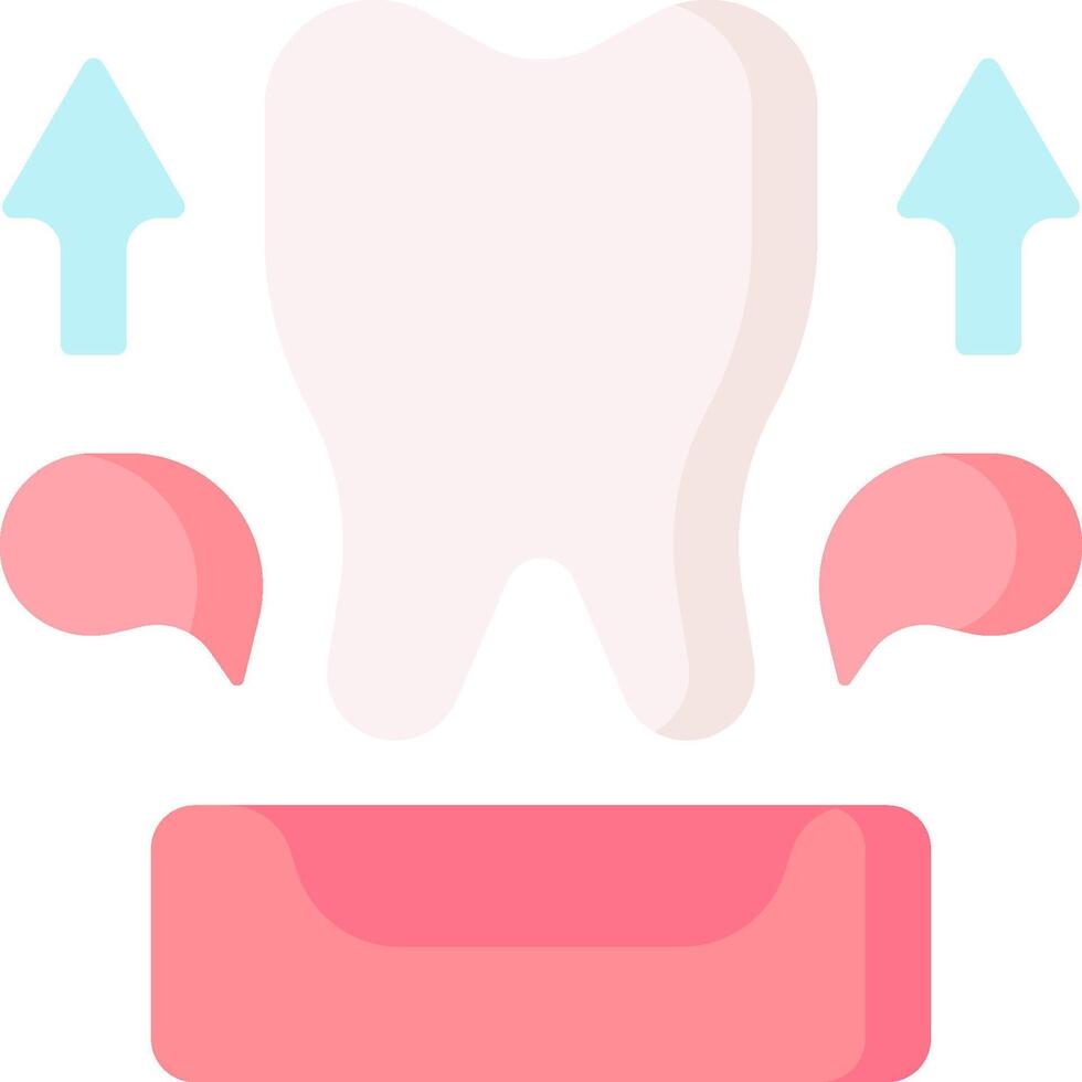 A tooth with a toothbrush and toothpaste vector