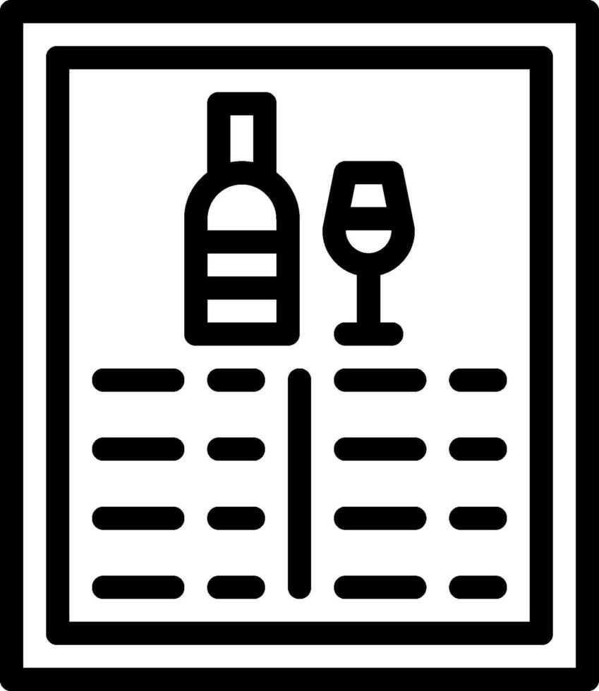 Wine bottle and glass icon vector