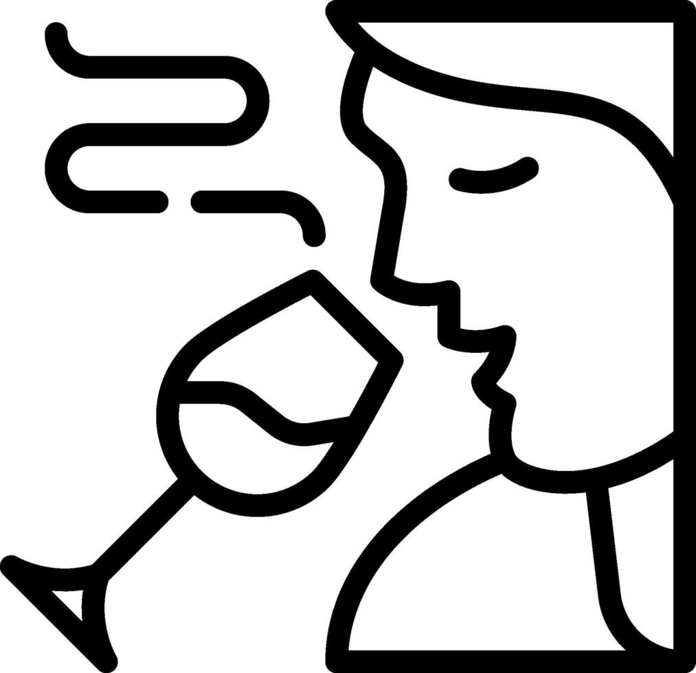 A woman drinking wine and smoking a cigarette vector