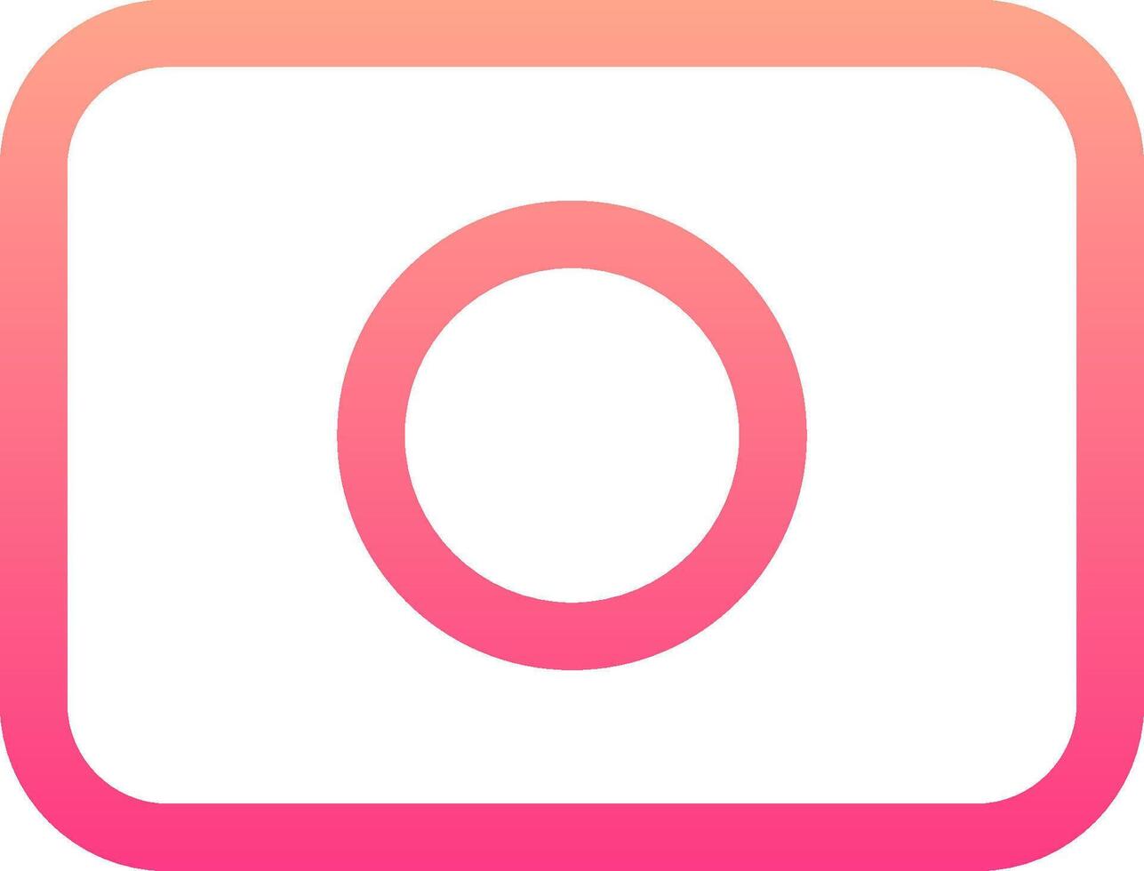 An app icon with the letter o in the center vector