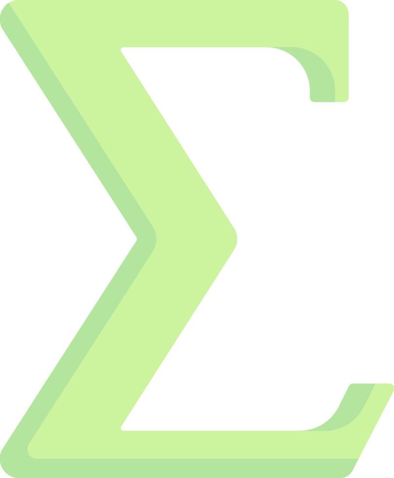 The letter z in green on a white background vector