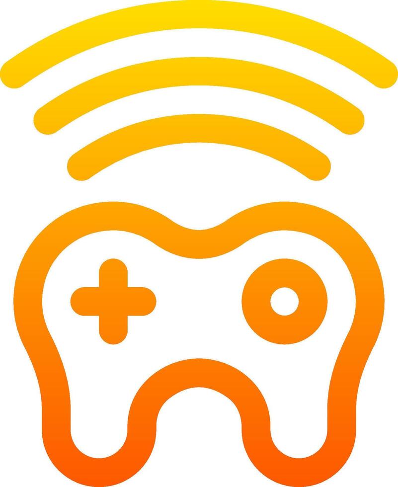 un juego controlador con un Wifi símbolo vector