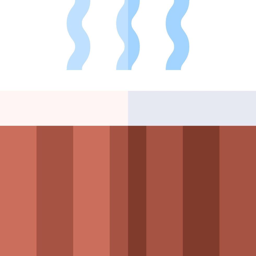 A cup of hot water with a blue wave vector