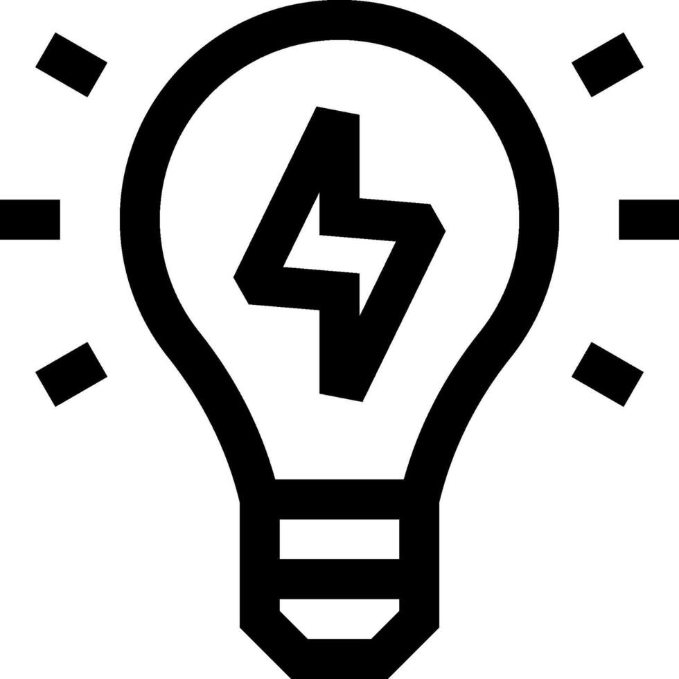 Light bulb icon vector