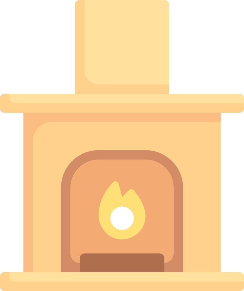 A fireplace with a fire in it vector