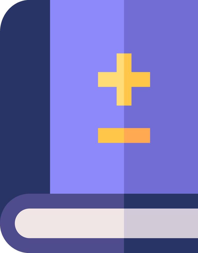A book with a cross on it vector