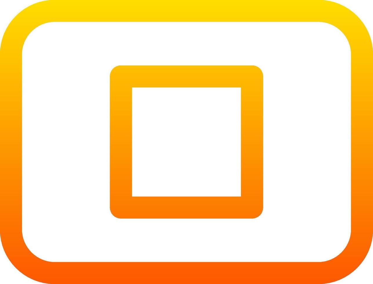 A square orange and yellow icon vector