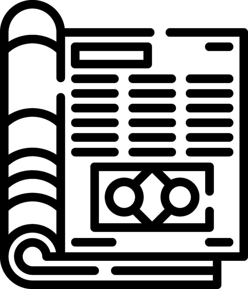 A newspaper with a dollar sign on it vector