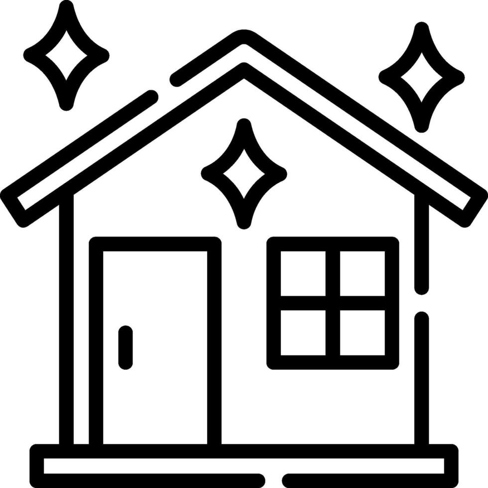 A house with stars on it vector