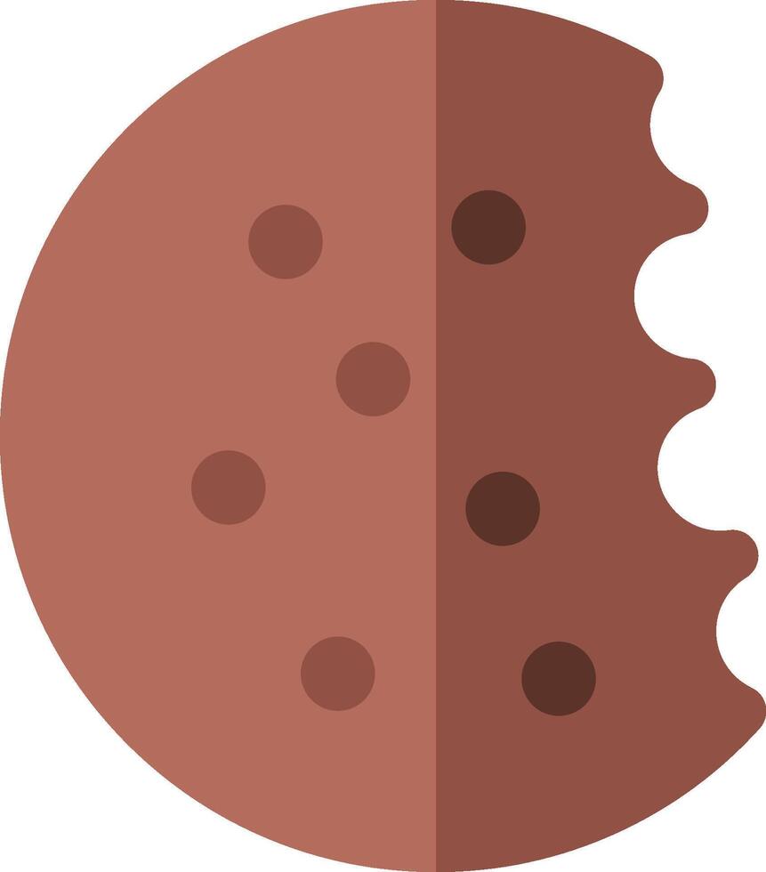 A brown cookie with holes in it vector
