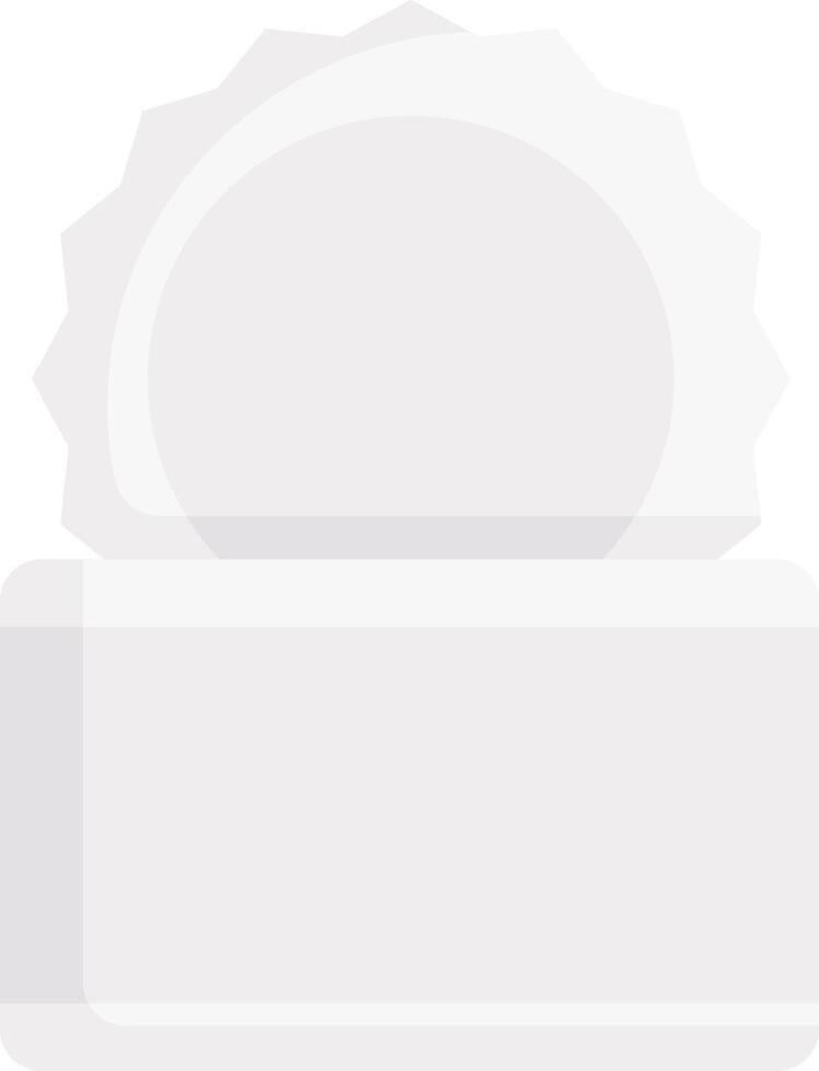 A white box with a white ribbon on it vector