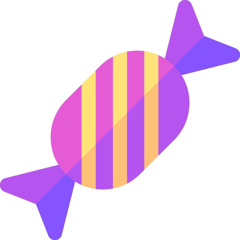 A candy bar with a purple and yellow stripe vector