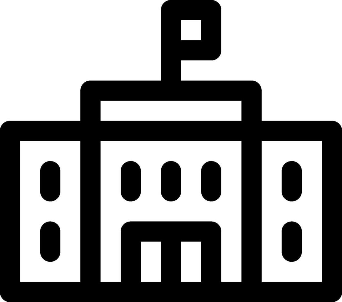 White house icon vector