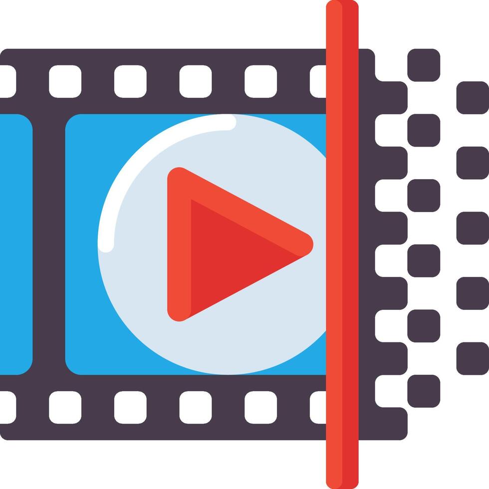 player icon with a red and blue stripe vector